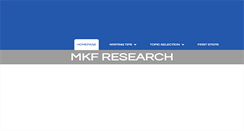 Desktop Screenshot of mkfresearch.com